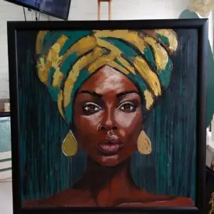 Crnkinja - ulje na platnu